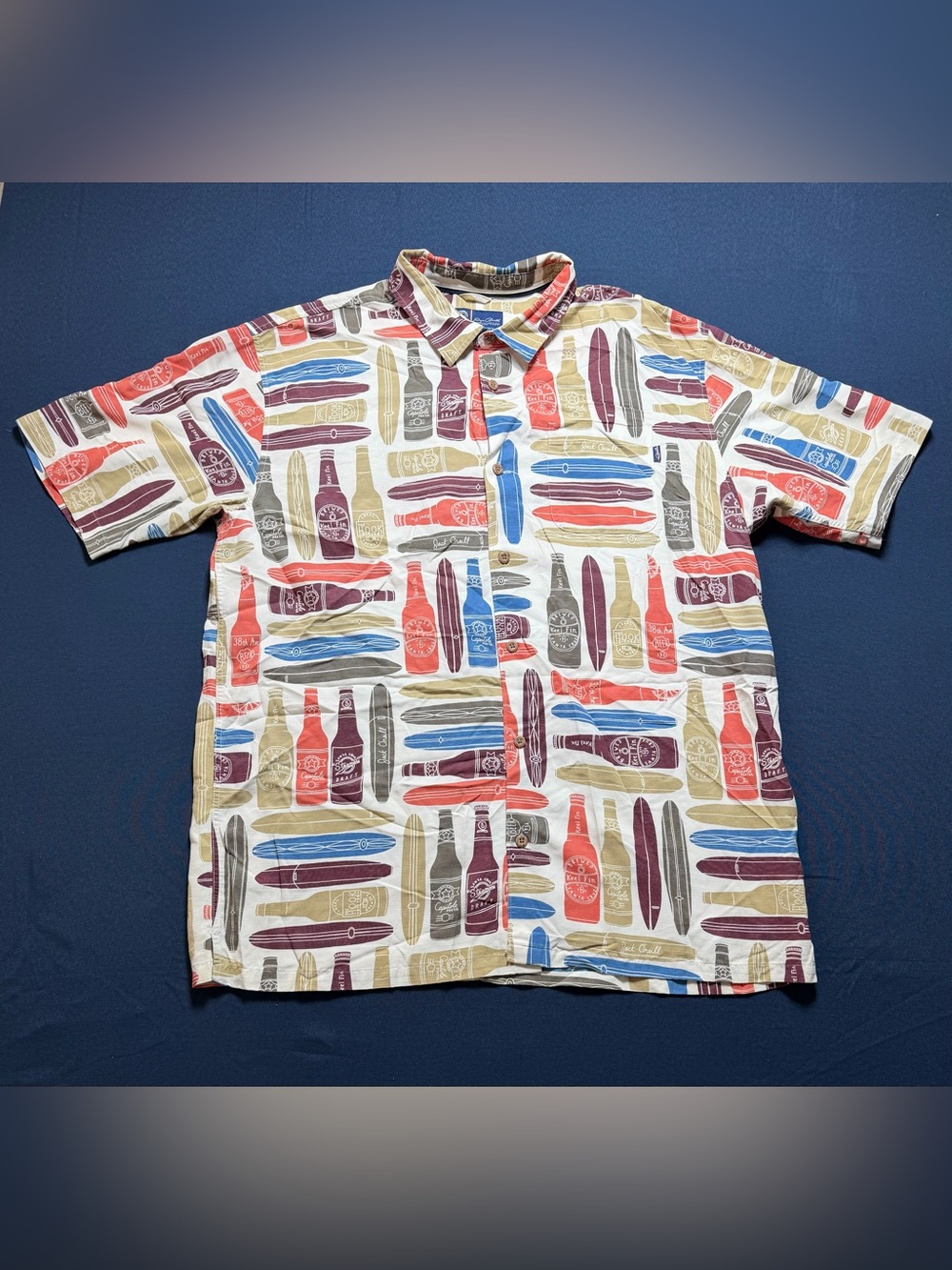 85% Polynosic 15% Polyester XXL NWOT Jack O'Neill Button-Down Surf Shirt